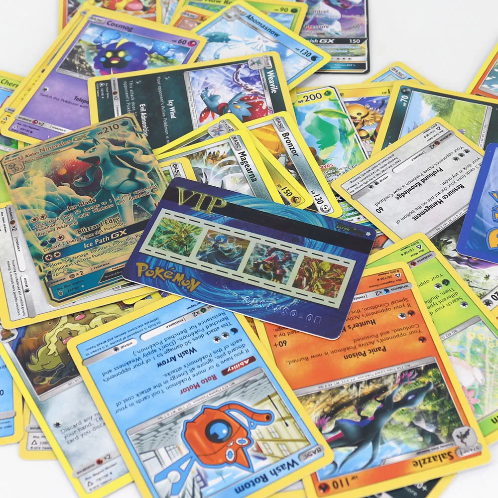 Takara Tomy 42 шт./компл. блестящие Pokemon VIP карты для детей коллекции игрушек карта металлическая коробка Флэш-карта