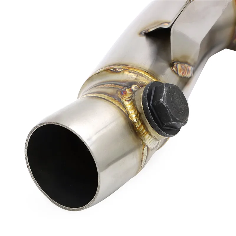 Exhaust Muffler Y Mid Pipe Link Race Decat cat eliminator For 2006-2019 YZF R6 Exhaust Muffler Middle Y Pipe Eliminator