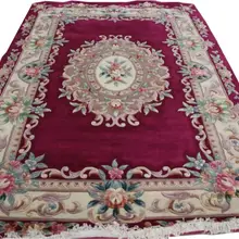 Savonnerie runner ковер китайский французский около 6' X 9' ручной вязки толстый плюш Savonnerie
