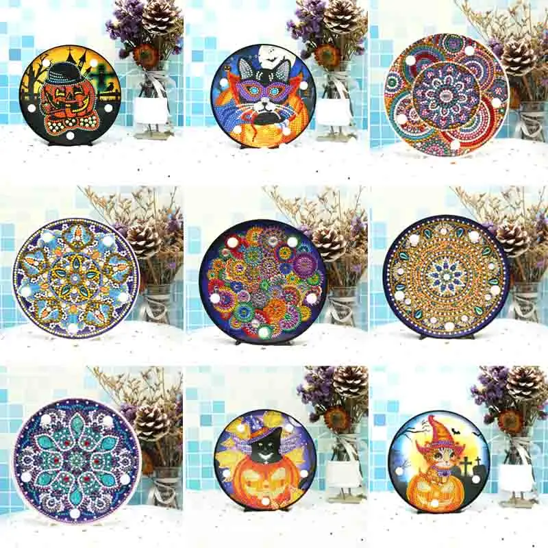 

Diamond Painting LED Lamp Light 5D Diamond Embroidery Sale Landscape DIY Diamond Mosaic Christmas Gift Craft