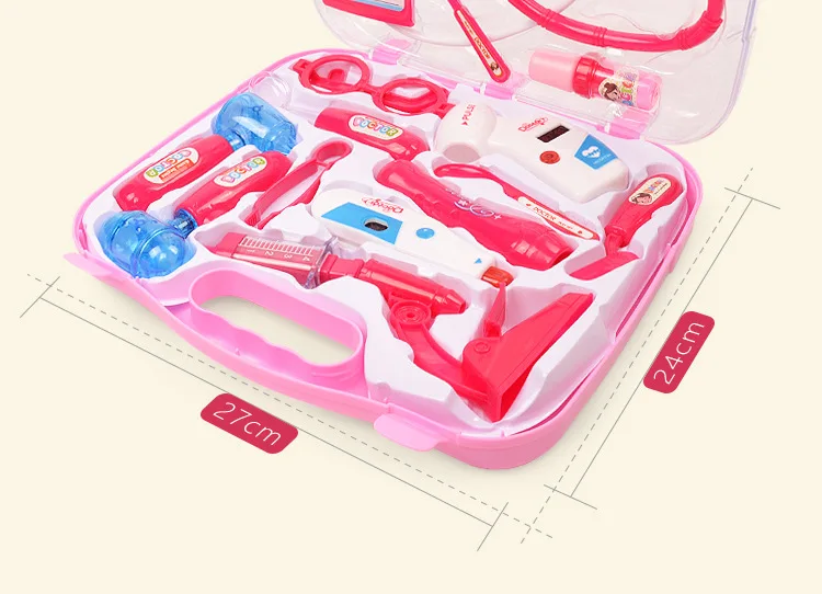 Children Play House Educational Early Childhood Toy Doctor Toy Injection Toy Model Children Doctor Set with Storage Box