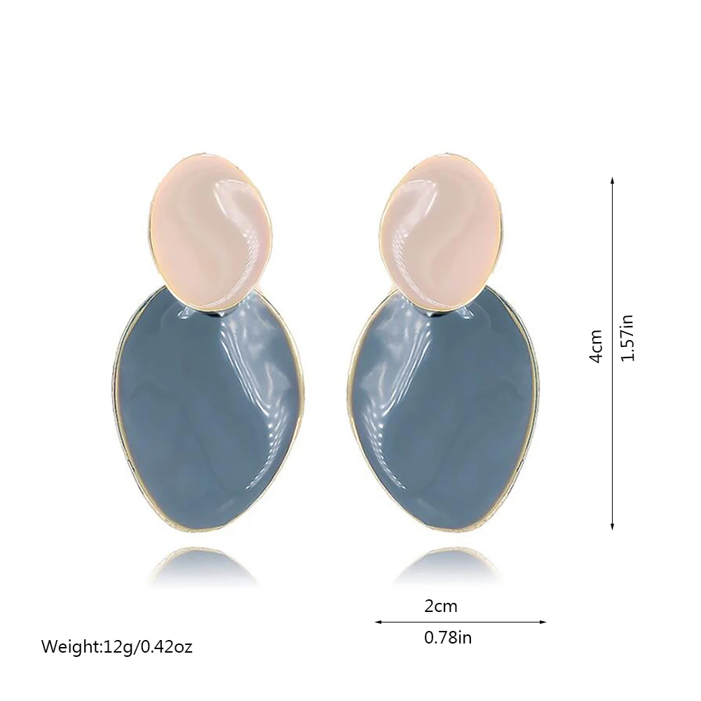 Grace Jun Geometric Matte Gold Color Round shape Clip on Earrings and Pierced Earrings for Women Choose 11.11 Factory Wholesale
