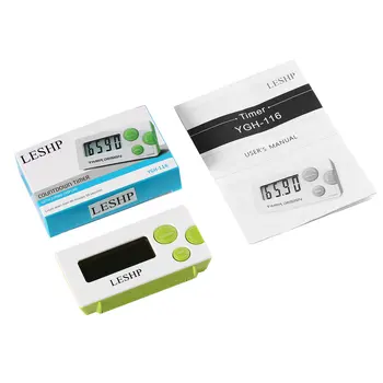 

LESHP LCD Display Digital Countdown Tool Kitchen Gadgets Soup Cooking Electronic Timer Count Down Alarm Desk Clock Portable