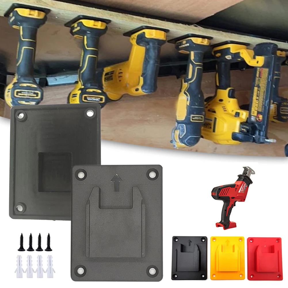 Hot sale Tool Holders for Dewalt 14.4V 18V 20V Drill with 4 Mounting Nails Tool Mount Fit for Milwaukee M18 18V Tools Hanger rustic wall mount shelf with metal brackets storage shelves room decor for kitchen living room bathroom bedroom without nails