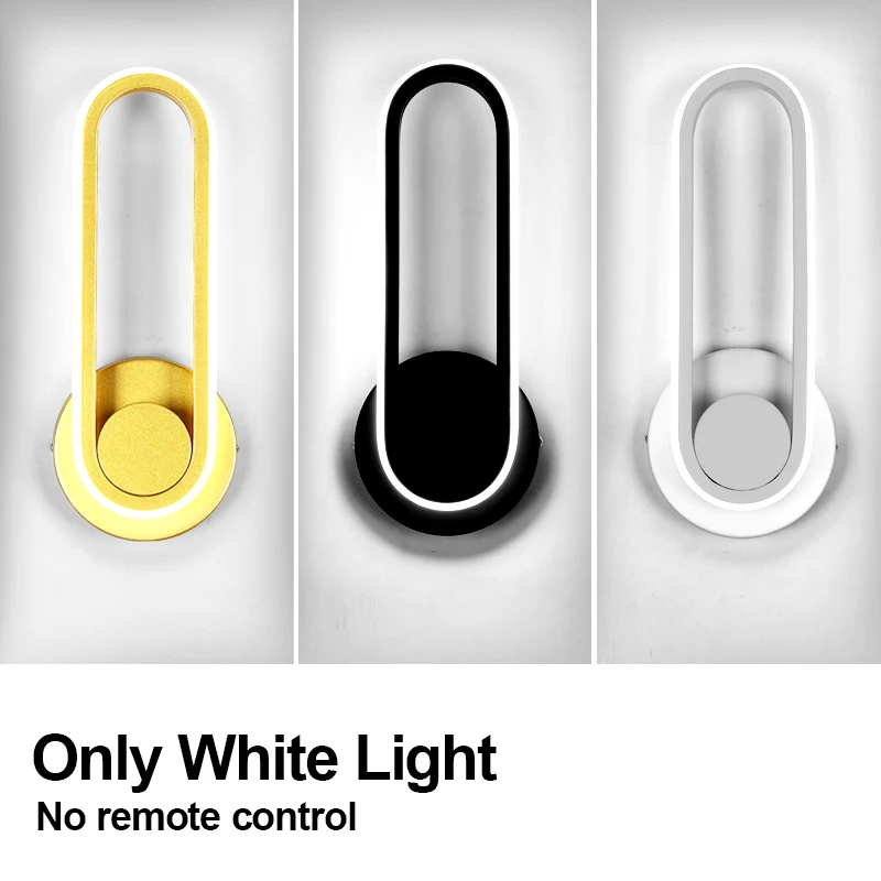 330° Rotatable Nordic Wall Lamp Remote control Led Indoor White Black Gold Modern Home Stairs Bedroom Bedside Bathroom Light bedside wall lamps Wall Lamps