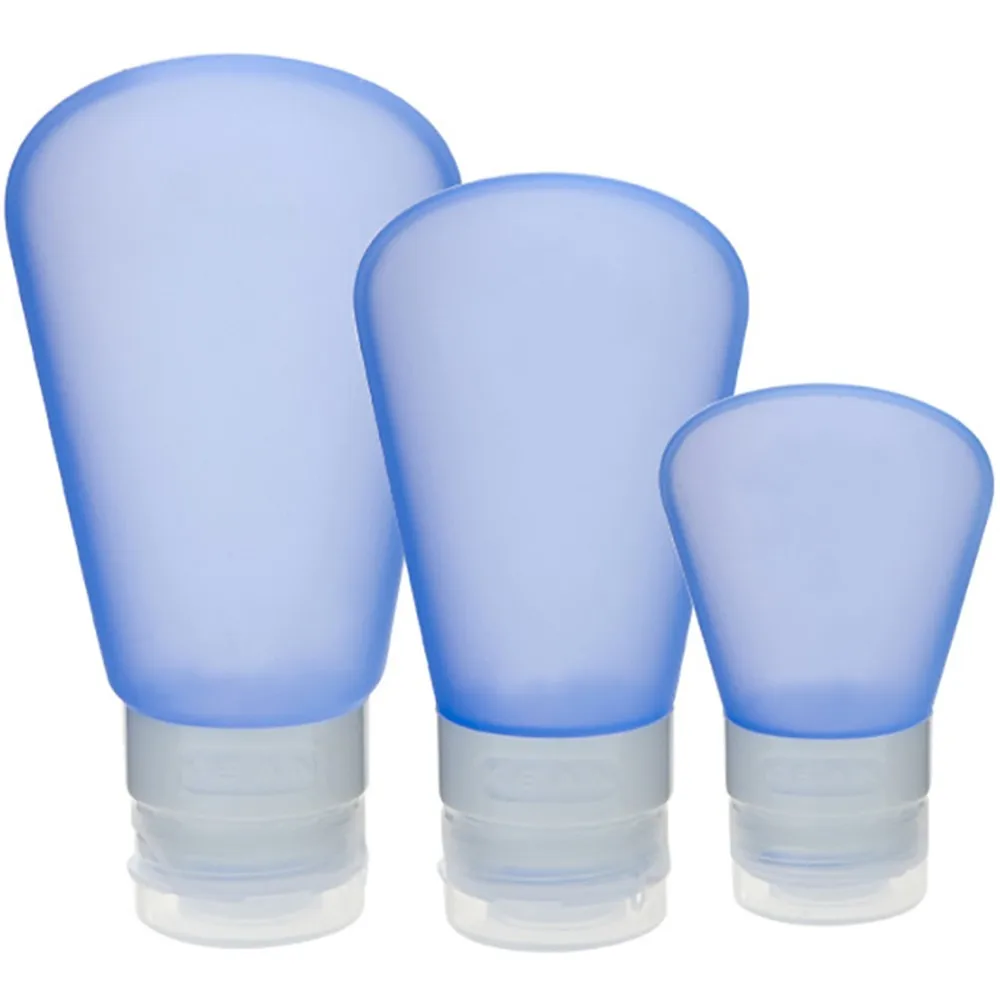 Hot Sale 1pc Empty Cosmetic Travel Lotion Containers Portable Blue Travel Cosmetic Bottle Points Bottling Beauty Makeup Tools