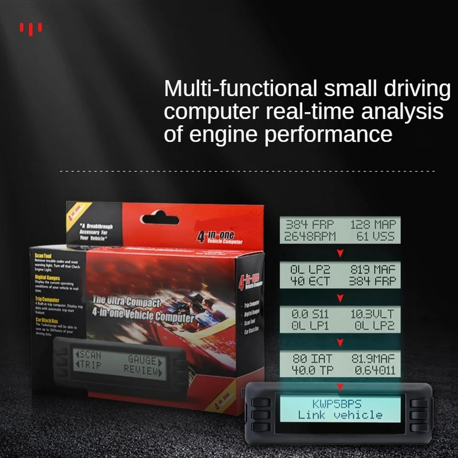Car Fault Detector Driving Computer Diagnostic Instrument TG4 Travel Analyzer Automobile Fault Detection Analyzer Decoder