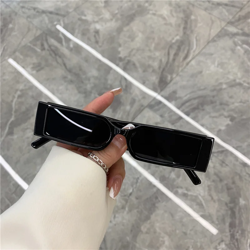 Rectangle Frame Fashion Sunglasses 2021 Hip Hop Vintage Designer Wholesale Black Shades Glasses Luxury For Men And Women UV400 big square sunglasses Sunglasses