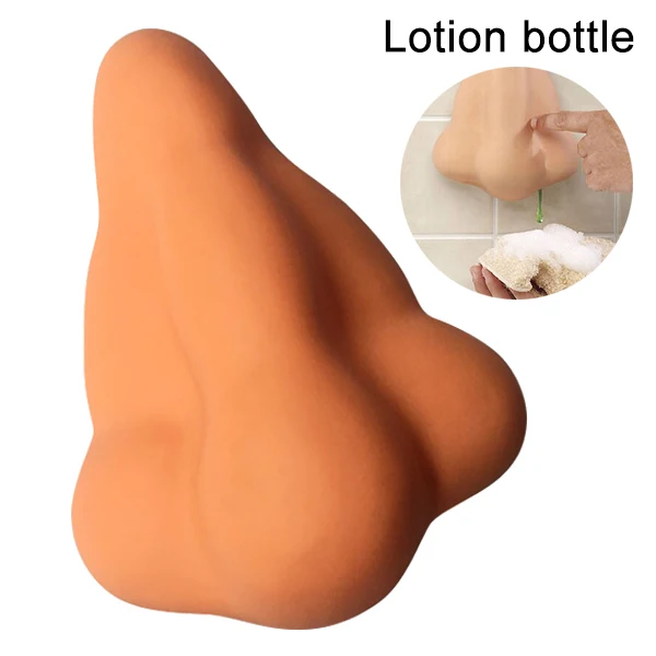 

Fun Soap Dispenser Nose Shaped Suction Cup Shower Shampoo Gel Dispensers Bathroom Accessories J99Store