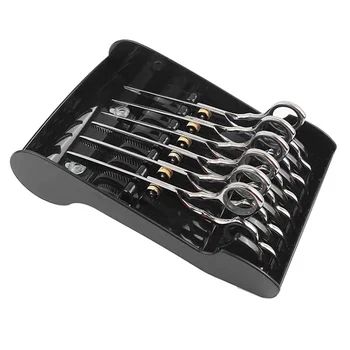 

6 Scissors Holder for Stylist Hair Cutting Scissors Rack Professional Barber Shop Scissors Organizer for Hairdressers Scissors