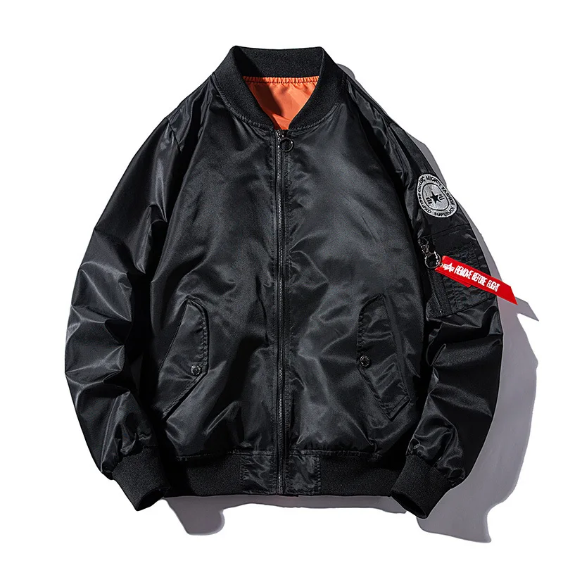 

2019 Spring New Style Chinese-style Pilots Jacket Men's Casual Embroidered Coat Hong Kong Style Men Air Force Jacket