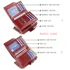 Fashion Small Oil wax Leather Wallet Women Stylish Zipper & Hasp Card Wallet Woman High Quality Short Credit Card Holder Purse 3