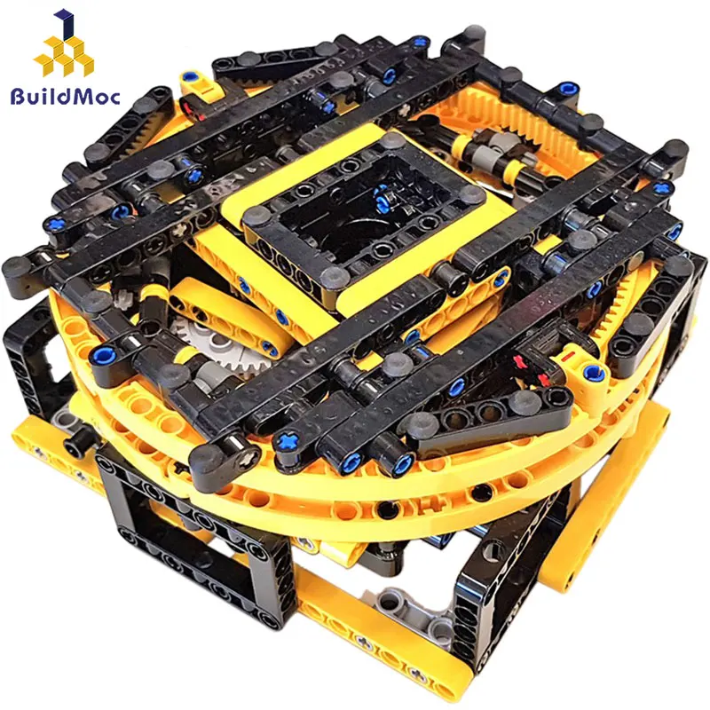 

BuildMOC MOC Technic Parts Motorised Display Turntable Compatible With For Boys Toy
