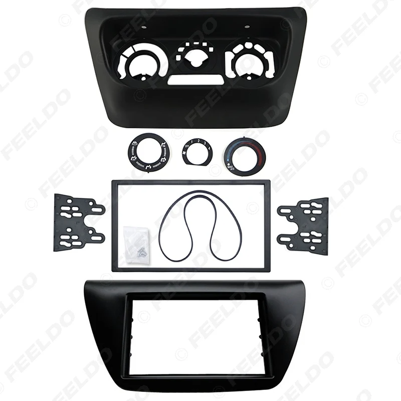 FEELDO Автомагнитола 2DIN панель рамы для Mitsubishi Lancer IX стерео Dash комплект DVD рамка+ центр AC часть управления#6127