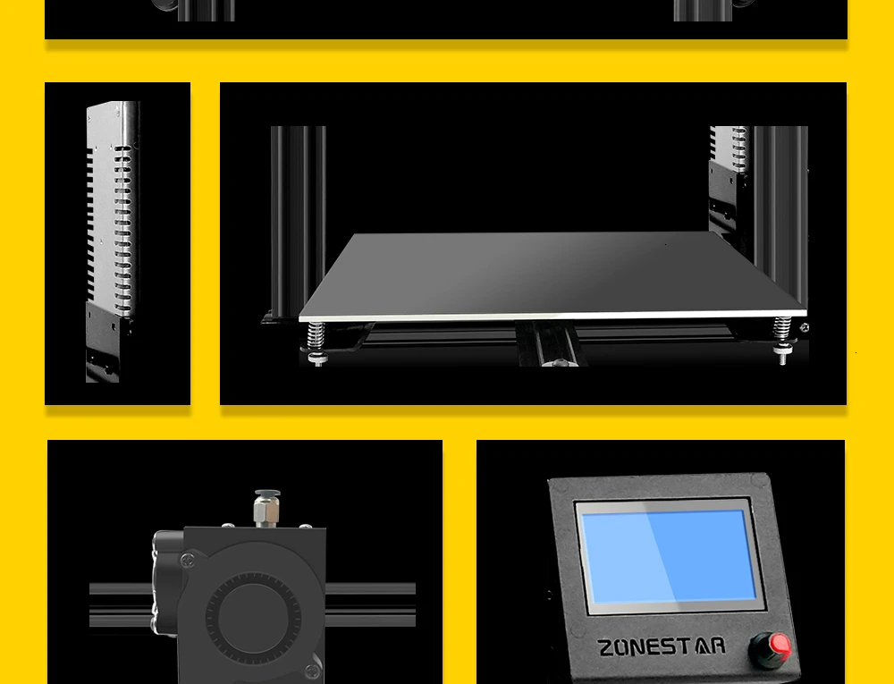 ZONESTAR Z5X дешевые постройкой огромных Размеры первым вариантом/двойной экструдер, полностью закрытый корпус с двумя и насадка Авто Смешивание Цвет быстрая установка 3d Принтер Комплект
