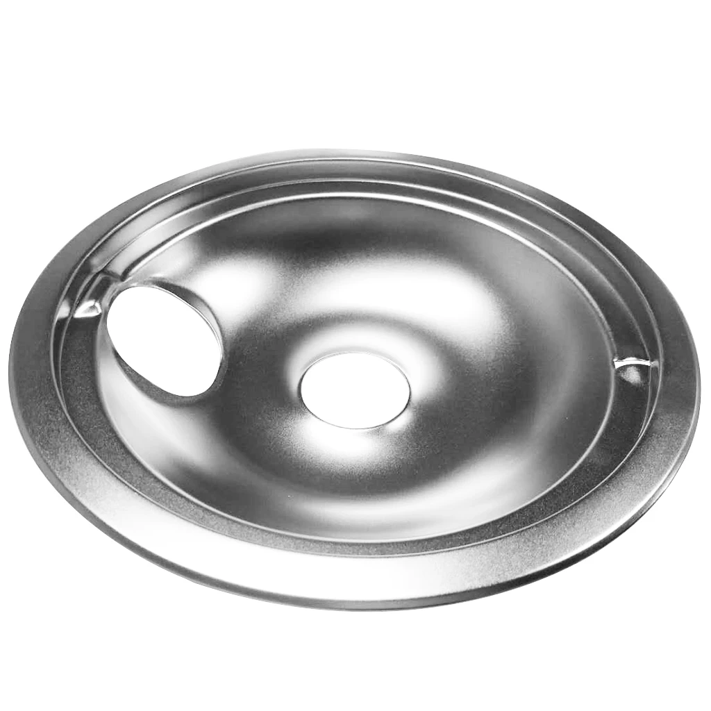 8'' Large Drip Pan Replacements for GE-Hotpoint Mfg#WB31M15,WB32X5076,WB31x5011 and WB31T10011 - Silver