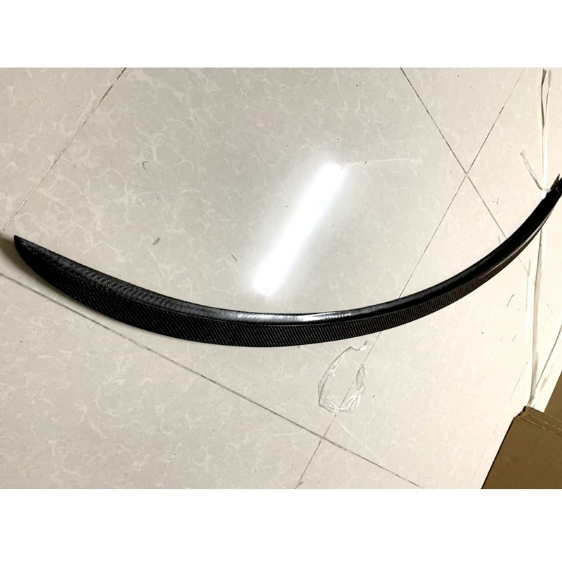 Spoiler Carbon Fiber Rear Trunk Spoiler Black Finish For Tesla Model 3