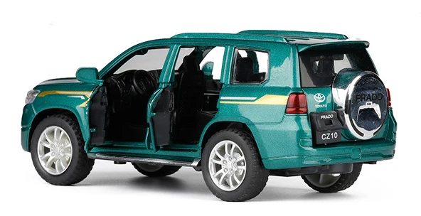 1:32 игрушечный автомобиль TOYOTA LAND CRUISER Prado Металлический Игрушечный Автомобиль литые игрушки модель автомобиля 6 дверей могут открываться игрушки для детей