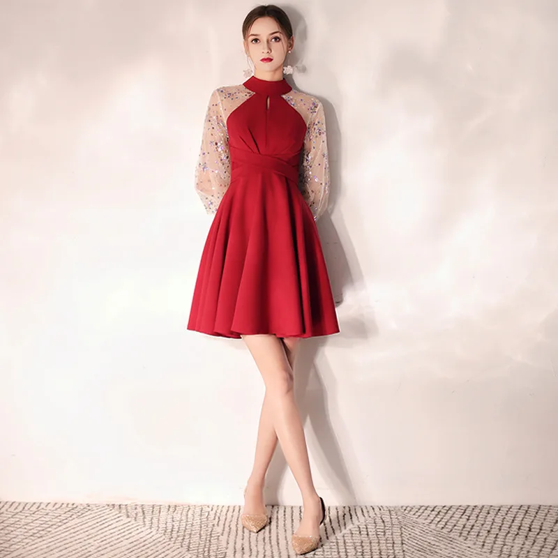 

2020 Real Bridesmaid Vestidos De Madrinas De Bodas Toast Bride 2020 Spring Can Wear Dress At Ordinary Times Simple And Generous