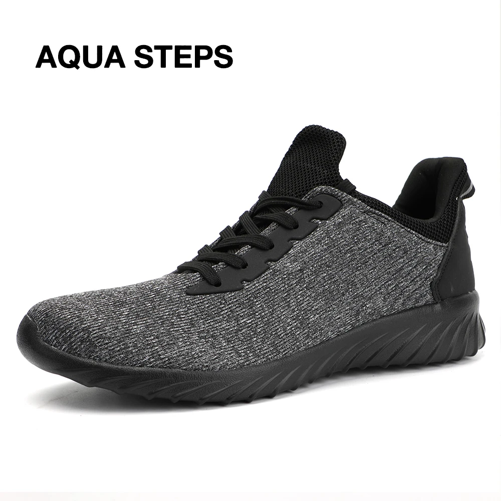 AQUA STEPS мужские кроссовки на шнуровке для ходьбы бега дышащие повседневные мужчин