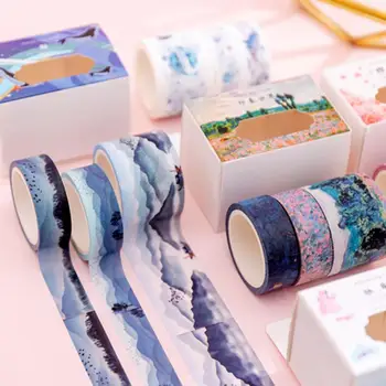 

3Pcs Stars Whale Flower Adhesive Masking Washi Tape Scrapbooking Sticker L abel