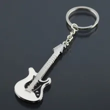 30#1 шт. дизайн мини мода прекрасная гитара скрипка металлический очаровательный брелок с музыкальной тематикой творческие подарки оптом