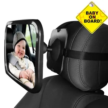 

Adjustable Wide Rear View Car Mirror Auto Spiegel Baby Child Seat Car Safety Mirror Monitor Headrest Automobile Interior Styling