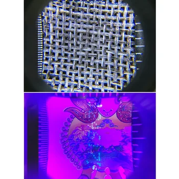 

30X Glass Magnifying Magnifier Jeweler Fabric Optical Lens Jewelry Loupe with LED Light UY8