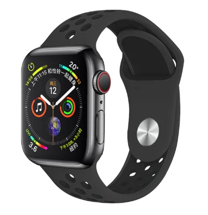 Band for Apple Watch 5 4 3 2 1 42MM 38MM soft Breathable strap Silicone Sports bands for Nike+ Iwatch series 5 4 3 40mm 44mm - Цвет ремешка: 35