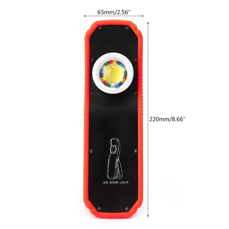 60 Вт портативный флэш-светильник фонарь USB Перезаряжаемый светодиодный рабочий светильник Магнитный фонарь COB подвесной светильник для кемпинга