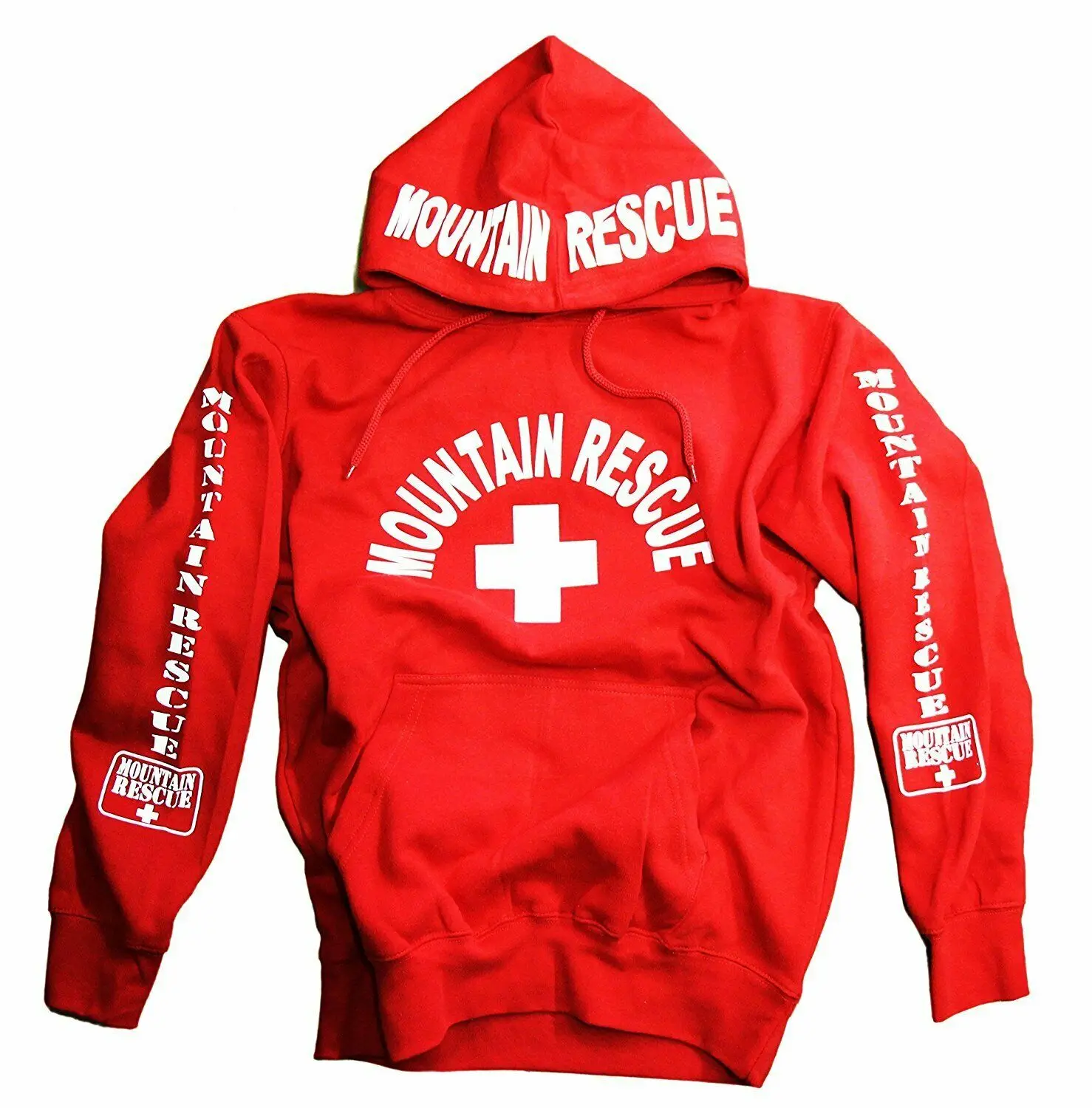 New Winter Mountain Rescue Hoodie Sweatshirt Red Men's Lifeguard Guard Skiing Shirt Top cotton Fleece Sudadera hombre | Мужская