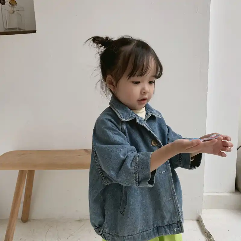 kids oversized denim jacket