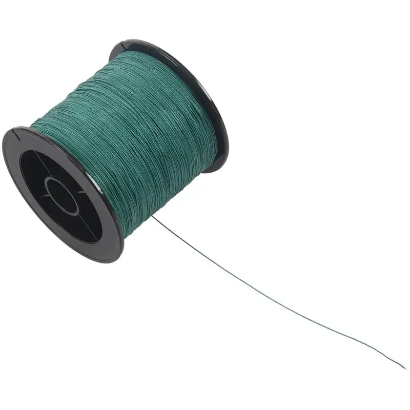 Top quality 4 strand 300m/330yard ink stick green PE braided fishing line
