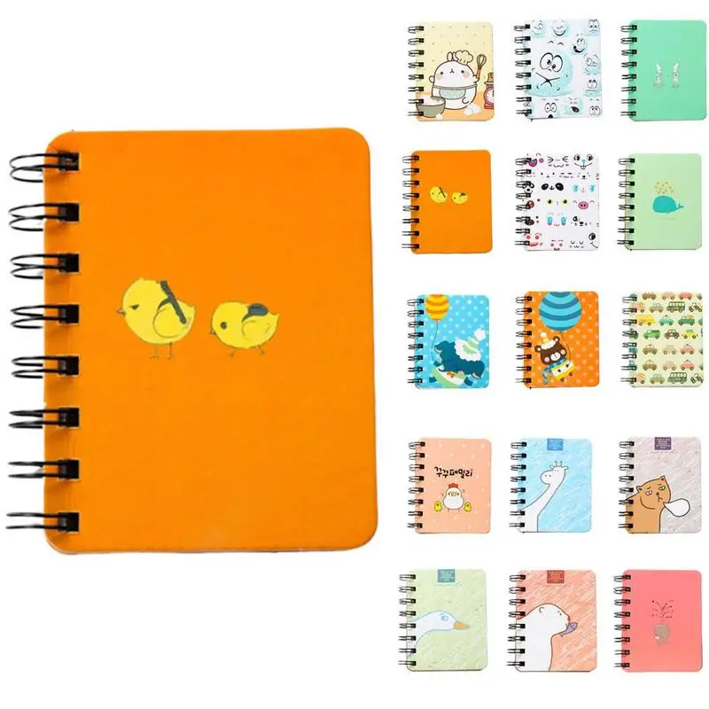 

1pc Korean Stationery Student Rollover Coil Portable Notebook Small Book Manufacturer Week Planner Diary Notepad Stationery