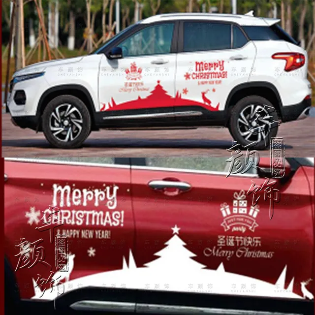 Christmas Car Stickers Car Body Exterior Decoration Personalized Custom  Decals Christmas Gifts Creative Car Stickers - Car Stickers - AliExpress