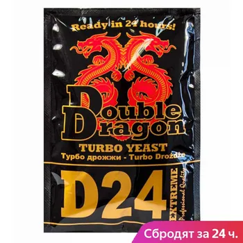 

Alcohol turbo yeast doubledragon D24, 178g (Moonshine, cognac, Whiskey)