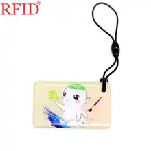 UID S50 1K 13,56 Mhz сменный Перезаписываемый RFID IC брелок-карточка анимационный узор маркер тег брелок для ключей со значком карты контроля доступа 1