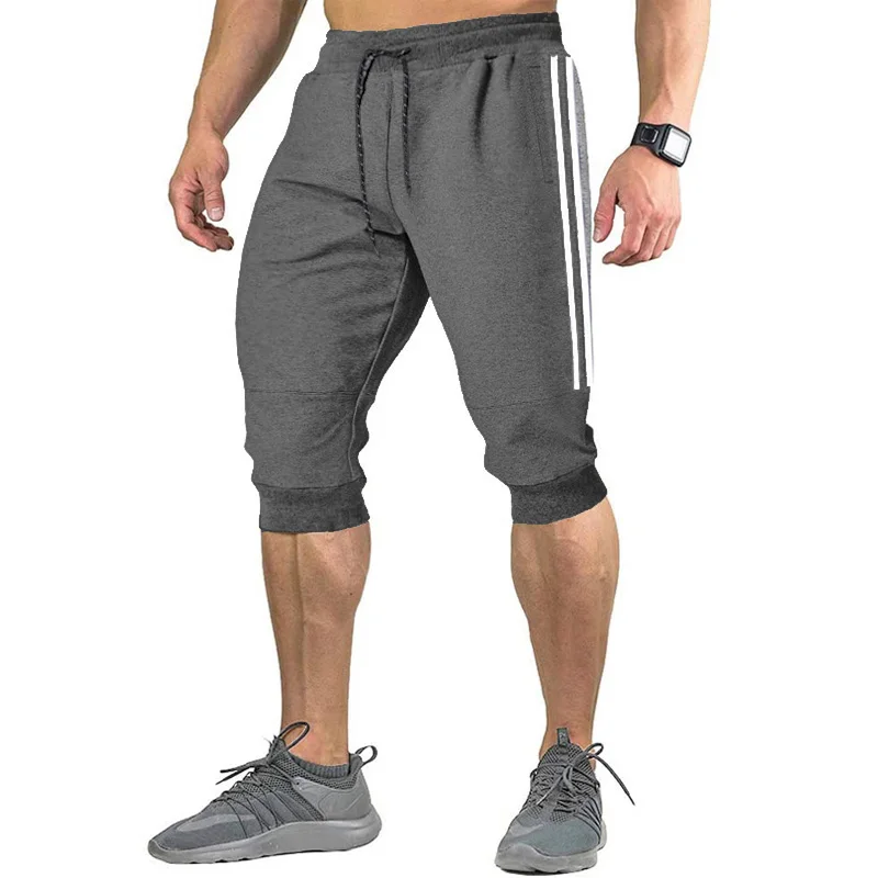 2022 New Men Jogger Casual Slim Harem Shorts Soft 3/4 Trousers Fashion New Brand Men Sweatpants Summer Comfy Male Shorts  XXXL casual shorts for men
