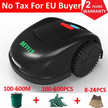 

FBA Without Tax DEVVIS electric lawn mower Robot For Big Garden with Subarea Function,One Charged 1300m2+_20%