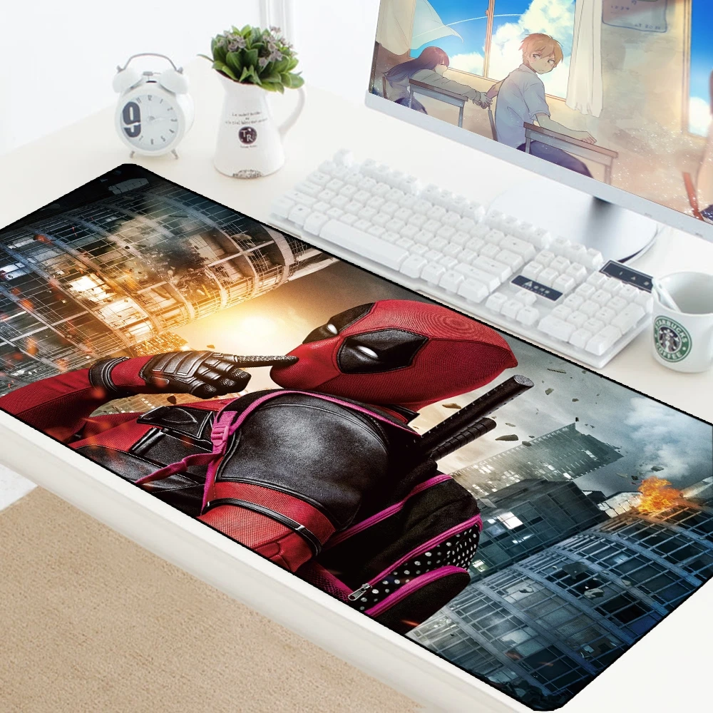 Deadpool высокоскоростной коврик для мыши Большой xl игровой коврик для мыши Lockedge коврик для мыши Клавиатура коврик для мыши большая мышь компьютерные игровые коврики 700x300