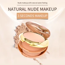 2 цвета, пудра для лица, роскошная пудра, отбеливающий консилер, косметика, водостойкая, макияж, стойкий, контроль жирности, для женщин, Gife