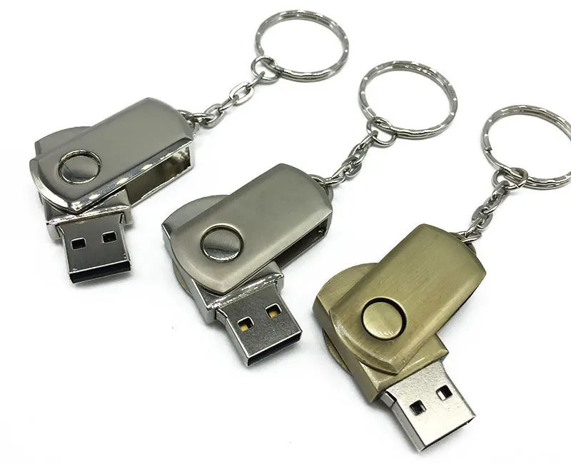 Новое металлическое вращение Usb флэш-накопитель 2,0 4 ГБ 8 ГБ 16 ГБ 32 ГБ 64 ГБ логотип Заказные флешки творческий большой палец U диск устройство для хранения