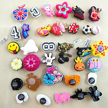 

10 pcs shoe charms jibbitiz accesorios zapatos croc shoe decoration bow broches zapatos shoe pin jibbits croccs croc decorations