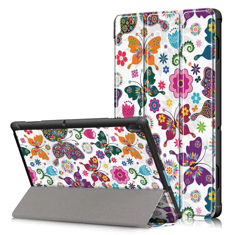 hudie Чехол для lenovo Tab E10 10,1 чехол для планшета Funda TB-X104F TB X104F TB-X104L тонкий магнитный складной PU кожаный чехол-подставка+ подарки - Цвет: hudie