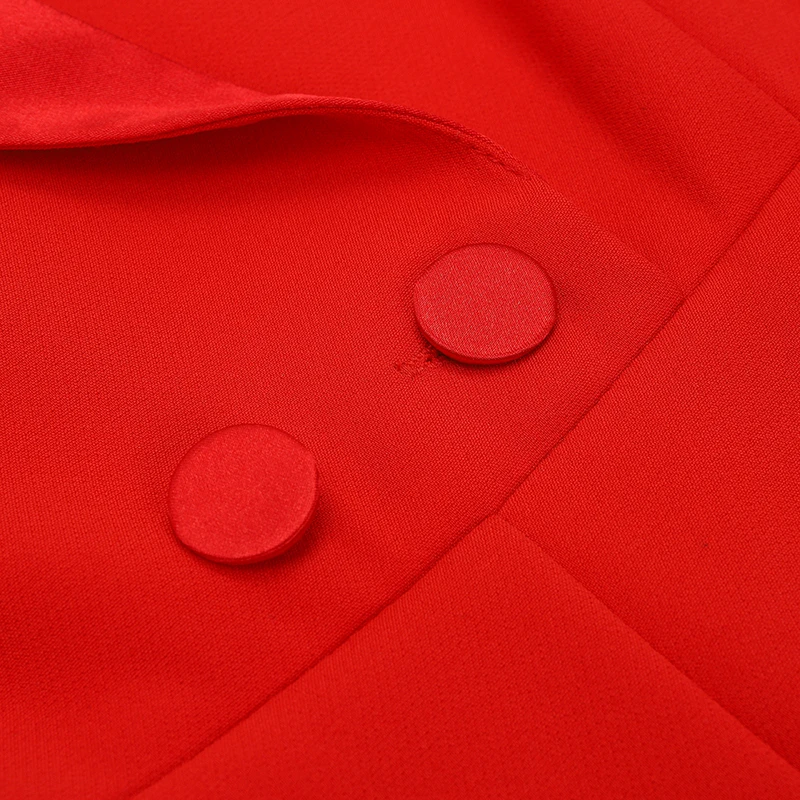Beateen мантия Формальные брючные костюмы глубокий v-образный вырез двубортный мода популярный комплект из 2 предметов