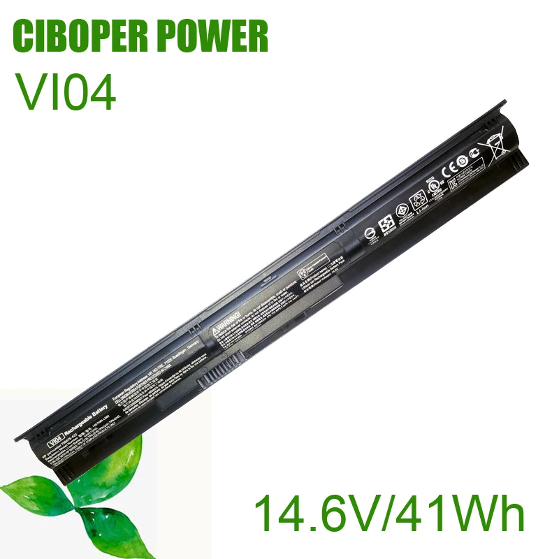 

CP Battery VI04 14,6 V/41Wh для Pavilion 17 15 ENVY 15-K028TX K031TX K032TX HSTNN-DB6I HSTNN-DB6K HSTNN-LB6J TPN-Q140 TPN-Q141