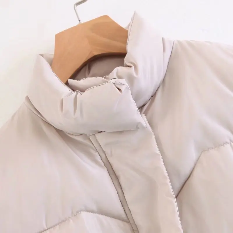 Зимняя Базовая стеганая хлопковая куртка Женская Толстая зимняя верхняя одежда длинное пальто с хлопковой подкладкой теплые парки повседневное пальто плюс размер
