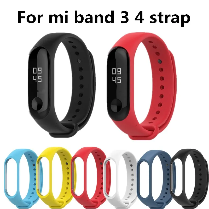  Mi Band 4 3 Strap wrist strap for Xiaomi mi band 4 Silicone bracelet for xiaomi Mi band 3 Mi band 4 smart watch bracelet Straps 