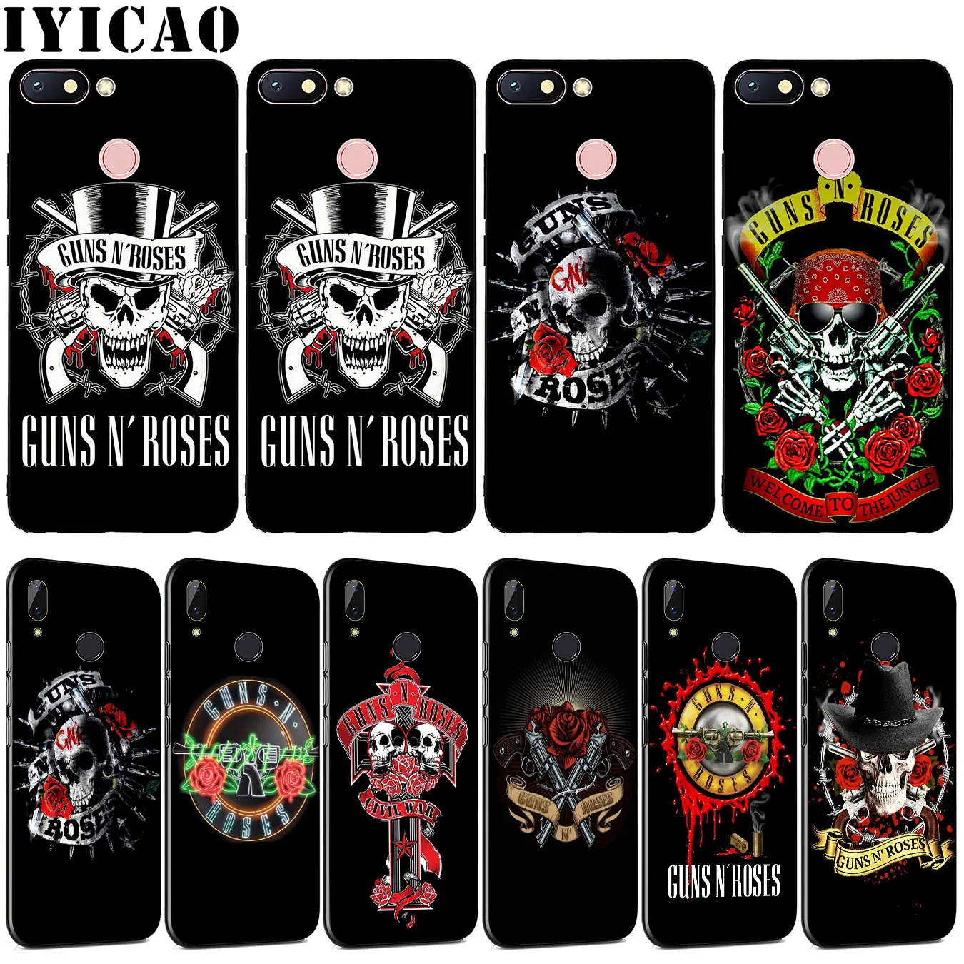 Крутой Мягкий силиконовый чехол Guns N' Roses GNR из ТПУ для Xiaomi Redmi Note 8 8A 8T 7 7A 6 6A 5 5A GO S2