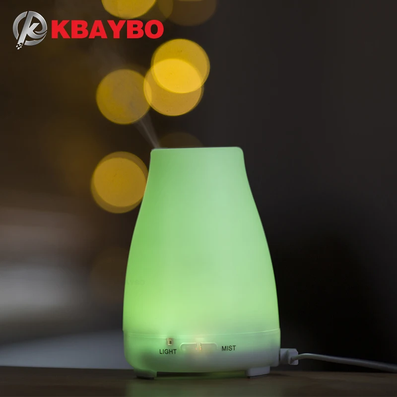 Дешево KBAYBO аромат эфирного масла диффузор ароматерапия воздуха humidfier холодного тумана с дистанционного управления свет в ночь для дома